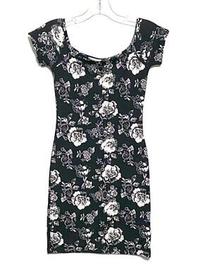 Justify Floral Bodycon Mini Dress Juniors S Whimsigoth Fairy Grunge Coquette Y2K